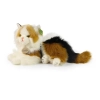 Rappa - Pluszowa realistyczna maskotka Kot Calico leżący 30 cm Eco-Friendly