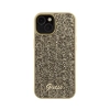 Guess Disco Metal Script - Etui iPhone 15 (złoty)
