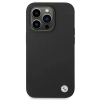 BMW Liquid Silicone Case Metal Logo - Etui iPhone 14 Pro Max (Czarny)