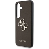 Guess Grained Big 4G Logo Small Classic Logo - Etui do Samsung Galaxy S25 (brązowy)