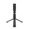 Crong SelfieGo Lite - Kompaktowy selfie stick Bluetooth tripod (czarny)