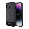 Guess 4G Bottom Stripe Metal Logo Collection - Etui iPhone 15 (szary)