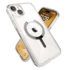 Speck Gemshell Grip + MagSafe - Etui do iPhone 15 Plus / iPhone 14 Plus (Clear / Chrome Finish)