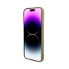 Guess Disco Metal Script - Etui iPhone 15 (złoty)