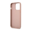Guess Saffiano Triangle Logo Case - Etui iPhone 14 Pro (różowy)