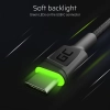 Kabel USB-C LED 2m Green Cell Ray | Ultra Charge | QC 3.0
