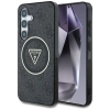 Guess 4G Glitter Triangle Buttons MagSafe - Etui do Samsung Galaxy S25 (czarny)