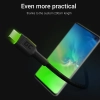 Kabel USB-C LED 2m Green Cell Ray | Ultra Charge | QC 3.0