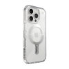 Speck Presidio Perfect-Clear Grip ClickLock & MagSafe - Etui iPhone 16 Pro (Clear / Chrome Finish / Serene Silver)