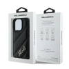 Karl Lagerfeld Quilted Signature - Etui iPhone 16 Pro Max (czarny)