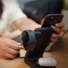 STM ChargeTree Swing - Ładowarka bezprzewodowa 3w1 do iPhone, AirPods i Apple Watch (czarny)