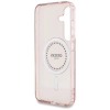 Guess Rhinestones Printed Classic Logo MagSafe - Etui do Samsung Galaxy S25 (różowy)