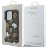 Guess Peony On 4G Background MagSafe - Etui iPhone 16 Pro Max (brązowy)
