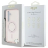 Guess Rhinestones Printed Classic Logo MagSafe - Etui do Samsung Galaxy S25 (różowy)