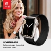 Crong Milano Steel - Pasek ze stali nierdzewnej do Apple Watch 42/44/45/49 mm (czarny)