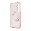 Guess IML Flowers Wreath MagSafe - Etui Samsung Galaxy S24 (różowy)