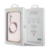 Guess IML Flowers Wreath MagSafe - Etui Samsung Galaxy S24 (różowy)
