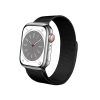 Crong Milano Steel - Pasek ze stali nierdzewnej do Apple Watch 42/44/45/49 mm (czarny)