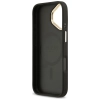 Guess Grained Strass Logo MagSafe - Etui iPhone 17 (czarny)