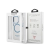 Guess Metal Outline Magsafe - Etui iPhone 13 Pro (przezroczysty / niebieski)