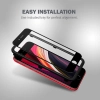 Crong 3D Armour Glass - Szkło hartowane 9H na cały ekran iPhone SE (2022/2020) / 8 / 7 + ramka instalacyjna