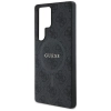 Guess Leather 4G Colored Ring Classic Logo MagSafe - Etui do Samsung Galaxy S25 Ultra (czarny)