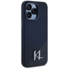 Karl Lagerfeld Silicone Shadow Metal Initial MagSafe - Etui do iPhone 15 Pro (czarny)