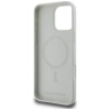 Karl Lagerfeld Silicone Double Heads And Circle MagSafe - Etui do iPhone 16 Pro (beżowy)