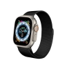 Crong Milano Steel - Pasek ze stali nierdzewnej do Apple Watch 42/44/45/49 mm (czarny)