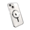 Speck Gemshell Grip + MagSafe - Etui do iPhone 15 / iPhone 14 / iPhone 13 (Clear / Chrome Finish)