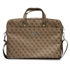 Guess Saffiano 4G Triangle Logo Computer Bag - Torba na notebooka 16” (brązowy)