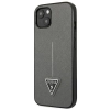 Guess Saffiano Triangle Logo Case - Etui iPhone 13 (srebrny)