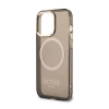 Guess Gold Outline Translucent MagSafe - Etui iPhone 13 Pro (czarny)