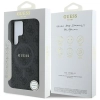 Guess Leather 4G Colored Ring Classic Logo MagSafe - Etui do Samsung Galaxy S25 Ultra (czarny)