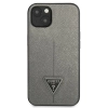 Guess Saffiano Triangle Logo Case - Etui iPhone 13 (srebrny)