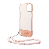 Guess Translucent Pearl Strap - Etui iPhone 14 Plus (różowy)