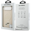 Karl Lagerfeld Karl & Choupette Pins MagSafe - Etui iPhone Air (beżowy)