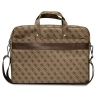Guess Saffiano 4G Triangle Logo Computer Bag - Torba na notebooka 16” (brązowy)