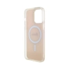 Guess IML Iridescent MagSafe - Etui iPhone 15 Pro (różowy)