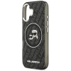 Karl Lagerfeld IML Glitter Karl & Choupette Heads Logo MagSafe - Etui iPhone 17 (czarny)