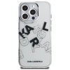 Karl Lagerfeld IML Sketched Graphic - Etui iPhone 16 Pro (przezroczysty)