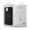 Guess Saffiano MagSafe - Etui iPhone 15 Plus (czarny)