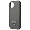 Guess Saffiano Triangle Logo Case - Etui iPhone 13 (srebrny)
