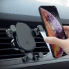Crong Gravity Auto-Lock Car Holder - Uchwyt samochodowy grawitacyjny do telefonu 4,7”-6,5” (czarny)