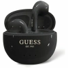 Guess Glossy Effect Egg Shape Printed Classic Logo - Słuchawki Bluetooth TWS + etui ładujące (czarny)