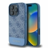 Guess 4G Bottom Stripe - Etui iPhone 16 Pro (niebieski)