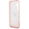 Guess 4G Glitter Triangle Buttons MagSafe - Etui do Samsung Galaxy S25 (różowy)