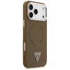 Guess Triangle Logo MagSafe - Etui iPhone 17 Pro Max (brązowy)