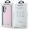 Karl Lagerfeld Saffiano Metal Logo - Etui do Samsung Galaxy A56 5G (różowy)