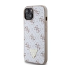 Guess 4G Triangle Metal Logo - Etui iPhone 15 (biały)